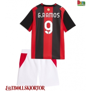 AC Milan Goncalo Ramos #9 Hemmakläder Barn 2026-27 Kortärmad (+ Korta byxor)